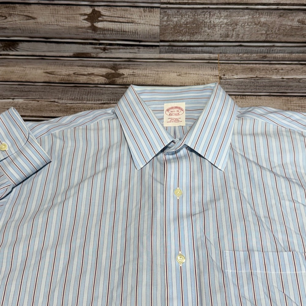 Brooks Brothers Mens 16.5-35 Traditional Fit See Pics